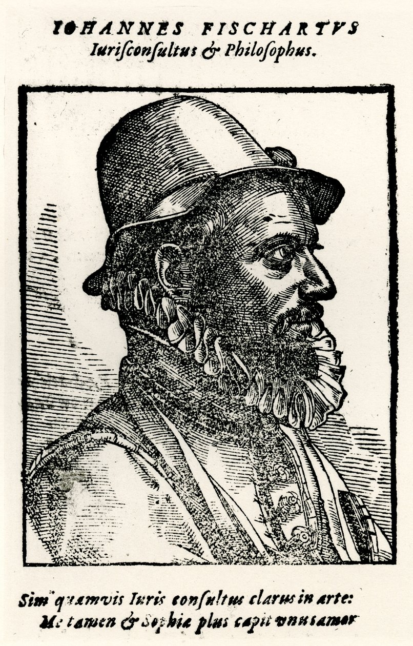 Johann Fischart, 1884-90 (fototyp) av German School