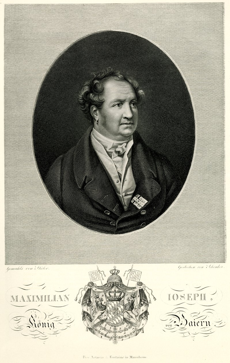 Maximilian I. Joseph (Bayern), 1884-90 (fototyp) av German School