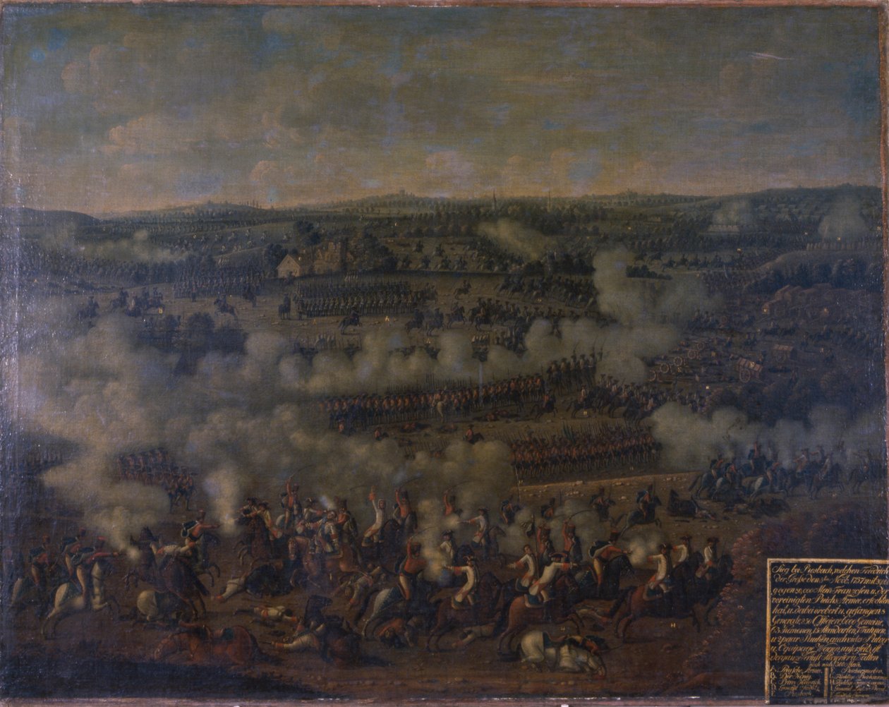 Slaget vid Rossbach, 1757 av German School