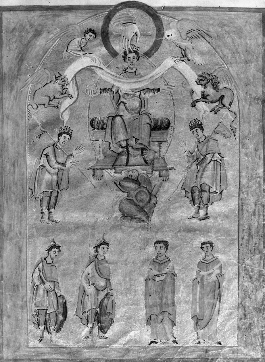 Kejsaren i majestät, c.975 av German School