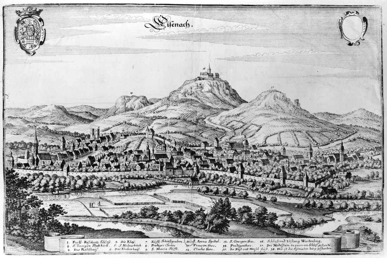 Utsikt över Eisenach av German School