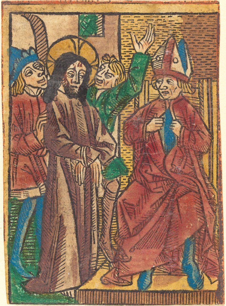 Före Kaifas av German 15th Century