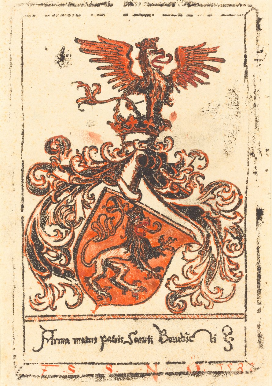 Bokskylt av klostret Ottobeuren av German 15th Century