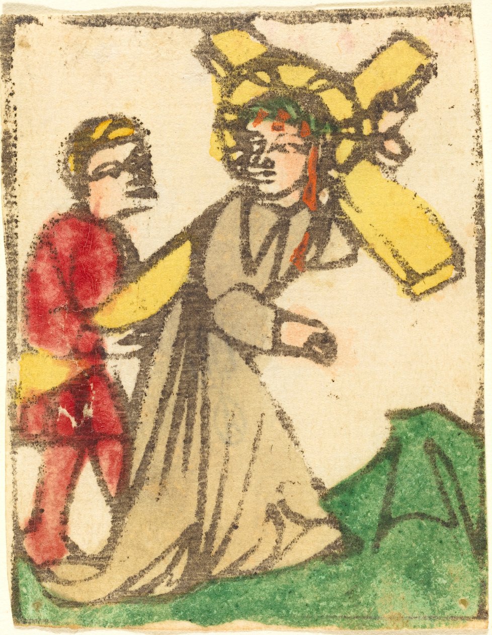 Kristus som bär korset av German 15th Century