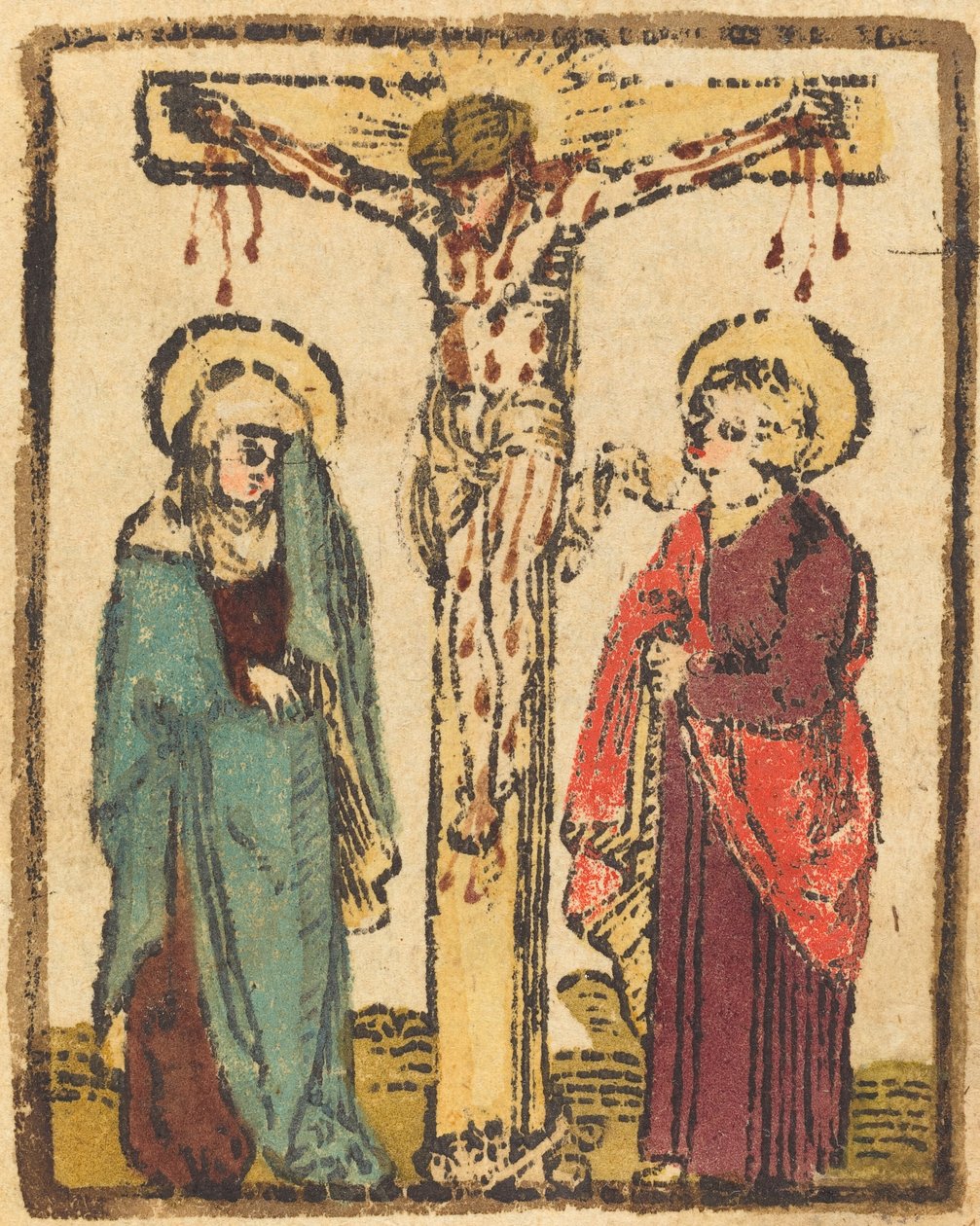 Kristus på korset av German 15th Century
