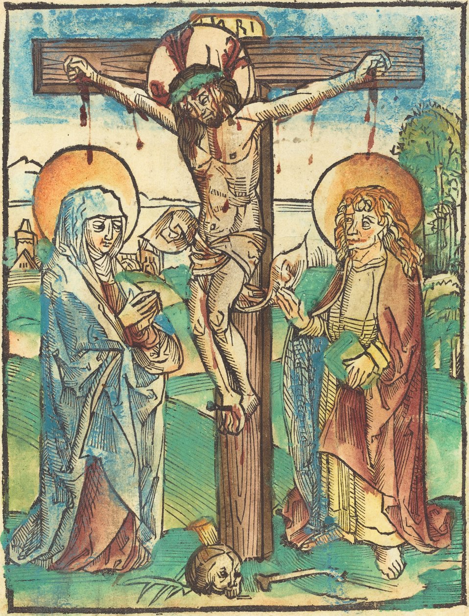 Kristus på korset av German 15th Century