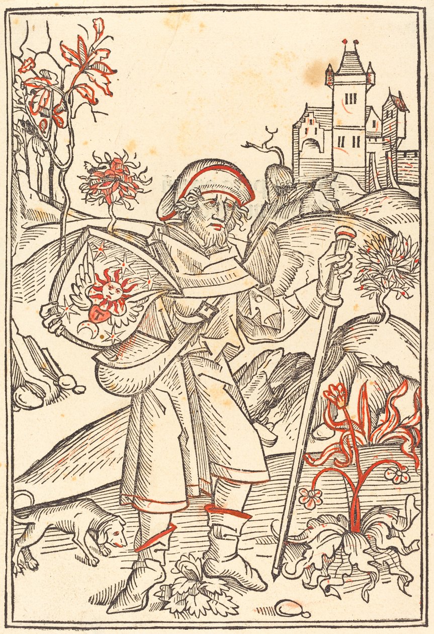 Gerson som pilgrim av German 15th Century