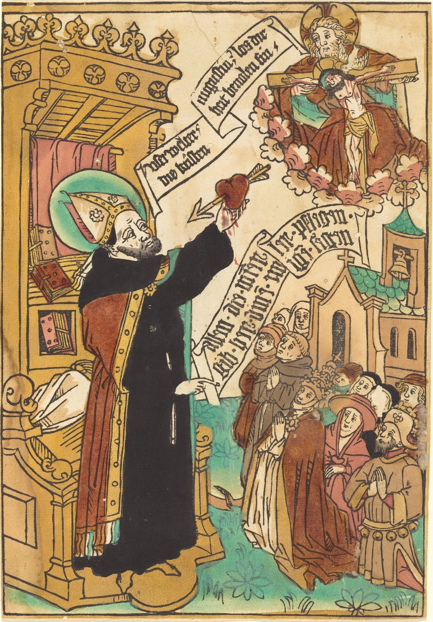 Sankt Augustinus av German 15th Century
