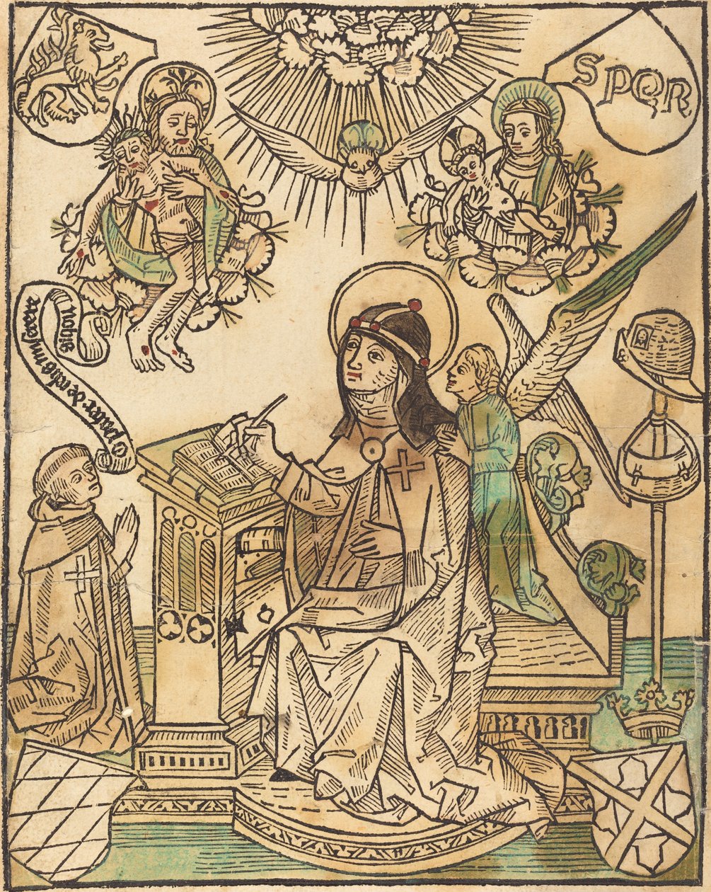 Heliga Birgitta av German 15th Century