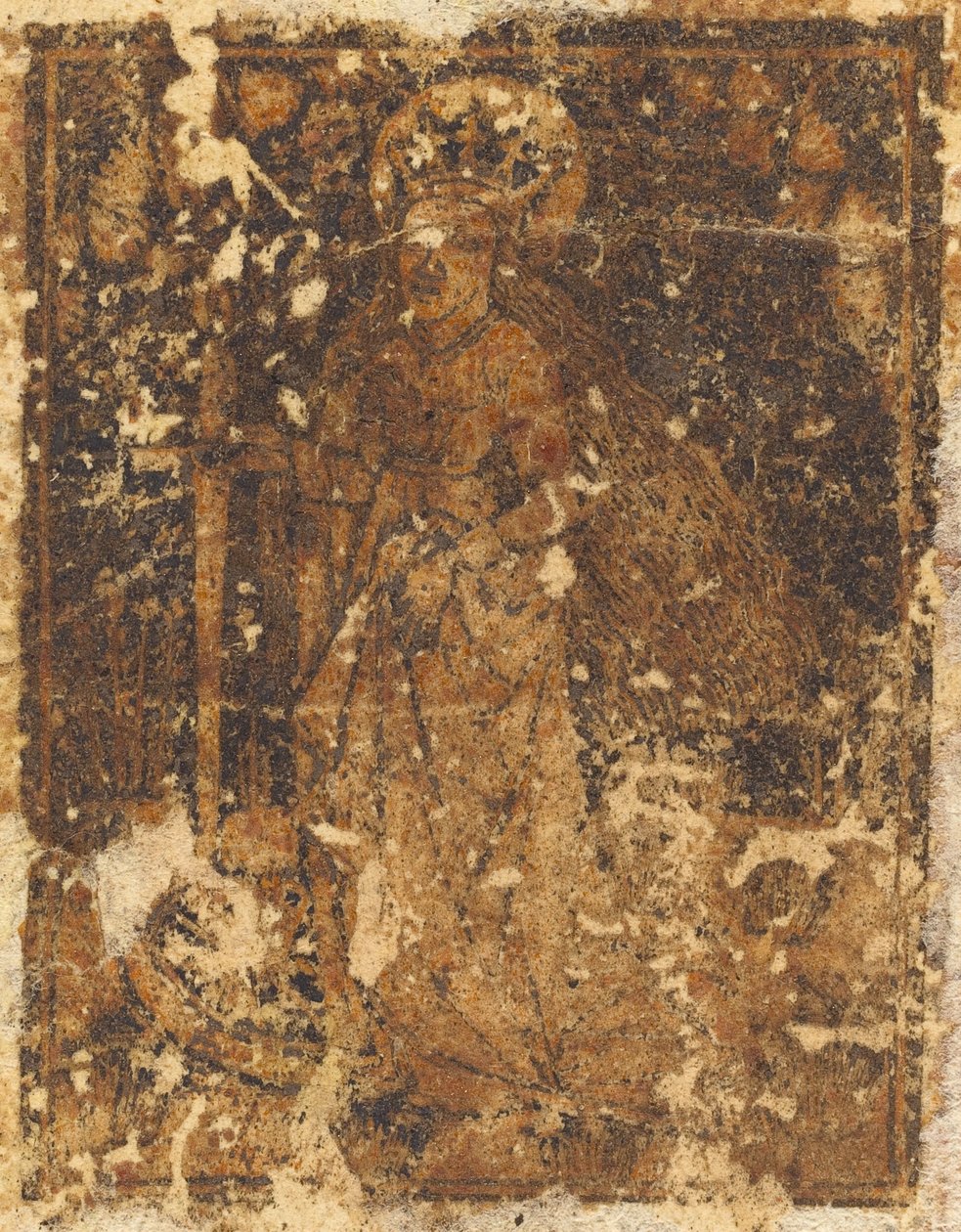 Saint Catherine [verso] av German 15th Century
