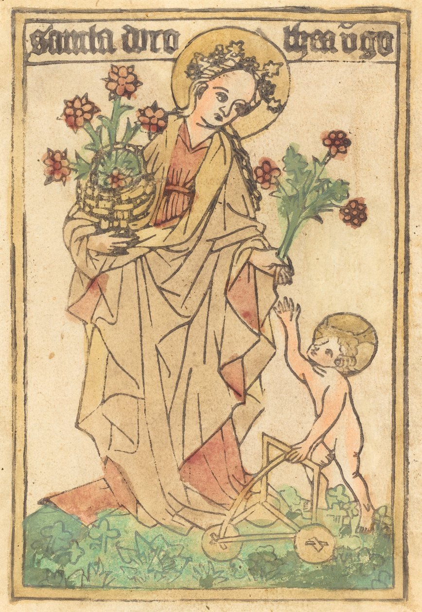 Saint Dorothy av German 15th Century