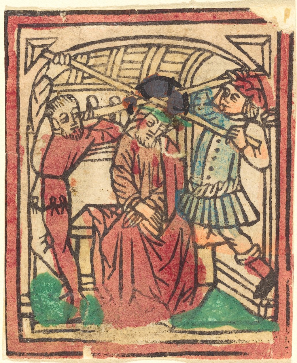 The Crowning with Thorns av German 15th Century