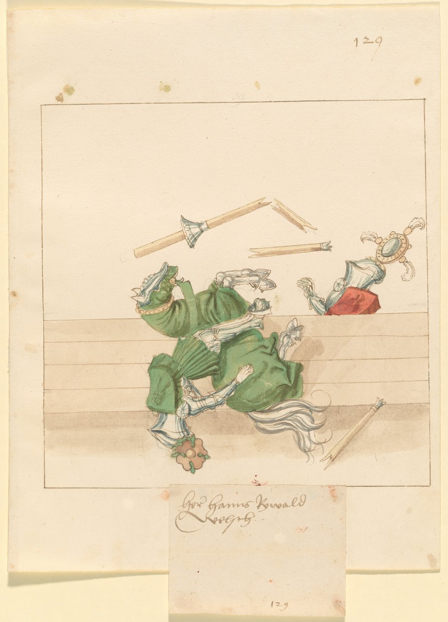 Italienska fredens torkning av German 16th Century