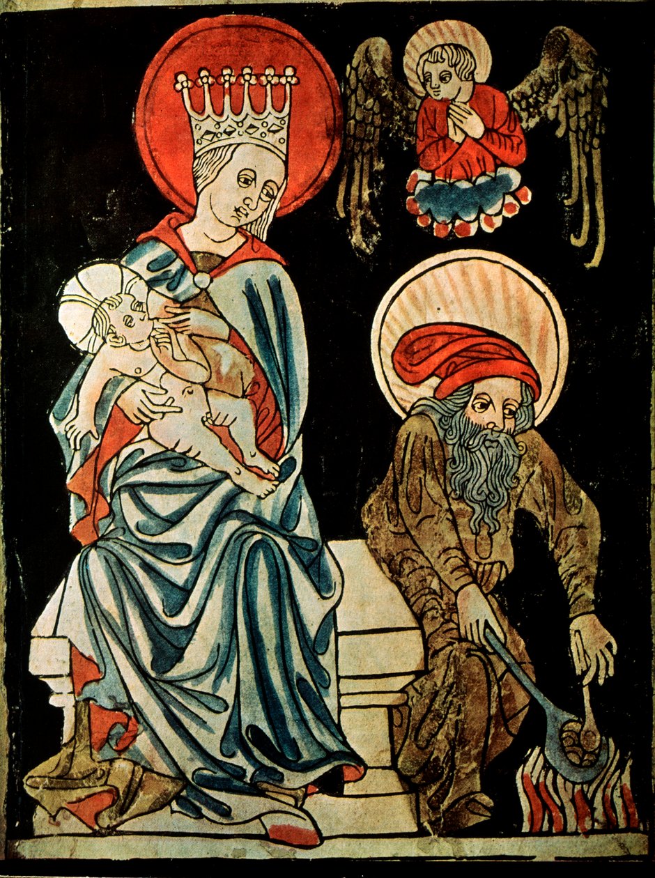 Vila på flykten till Egypten, c1410 av German Master