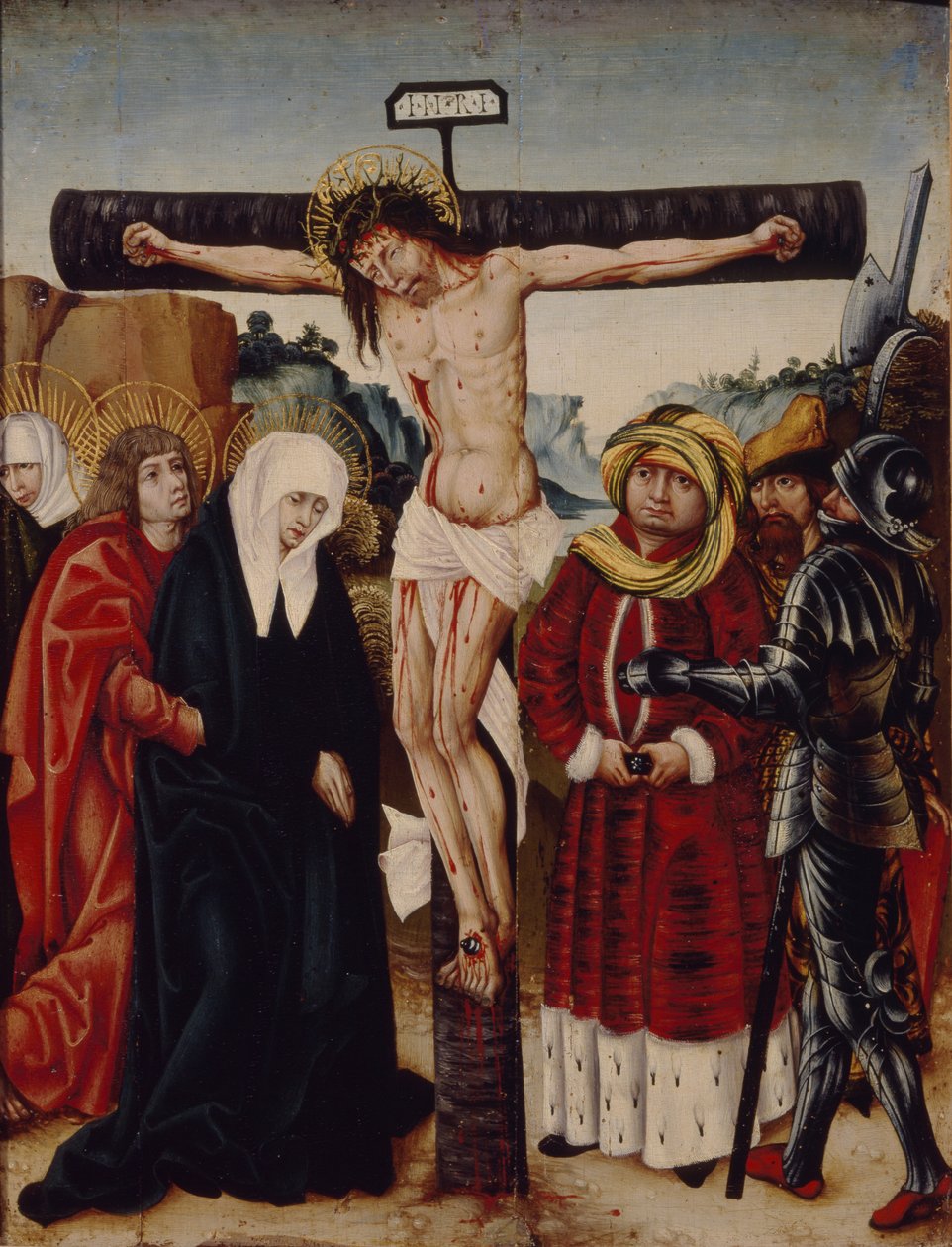 Korsfästelsen, tidigt 1500-tal. av German Master