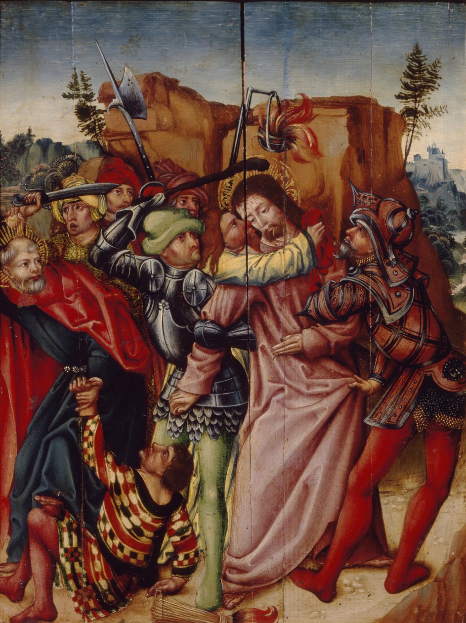 Judaskyssen, tidigt 1500-tal. av German Master