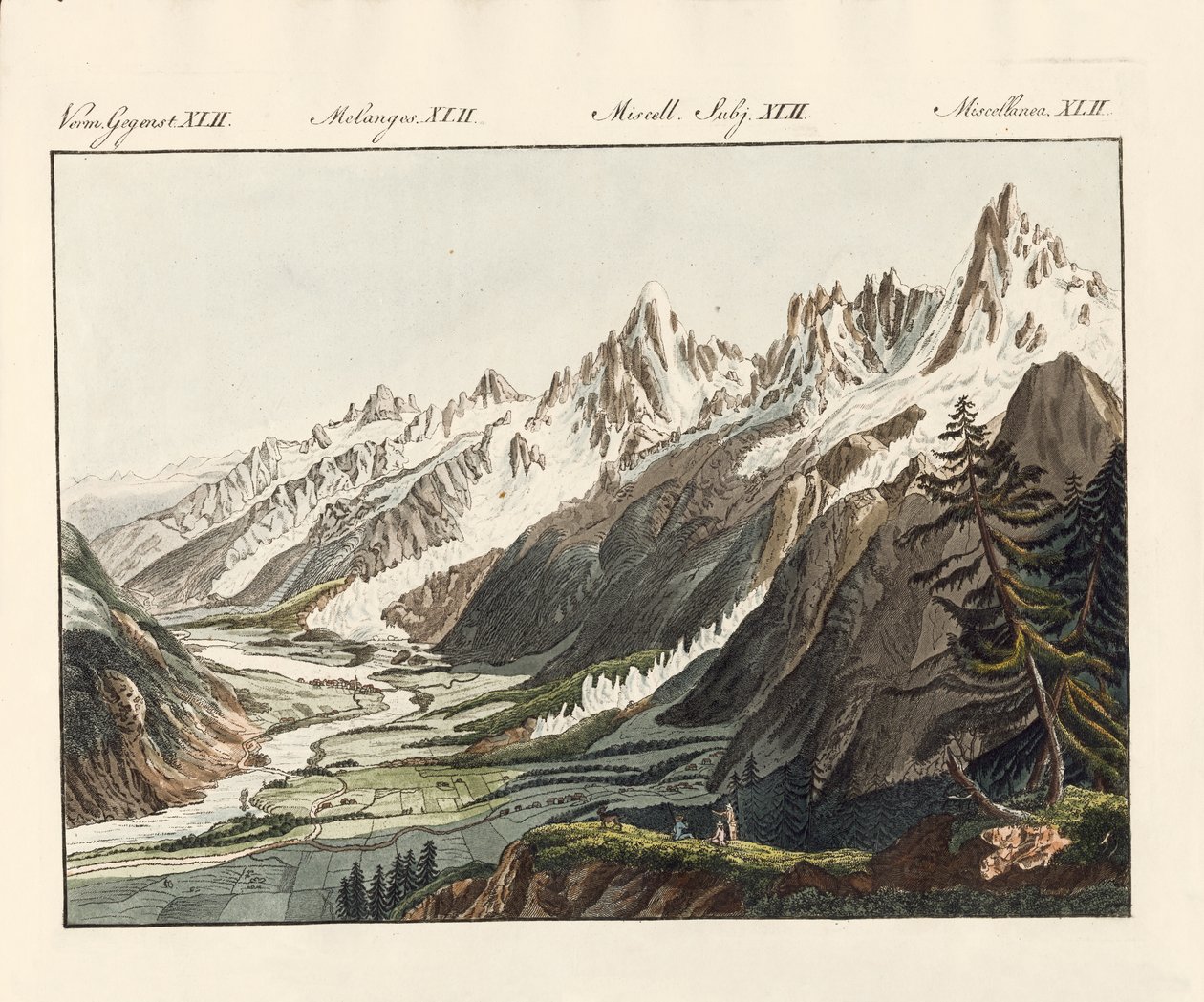 Alpernas glaciär av German School