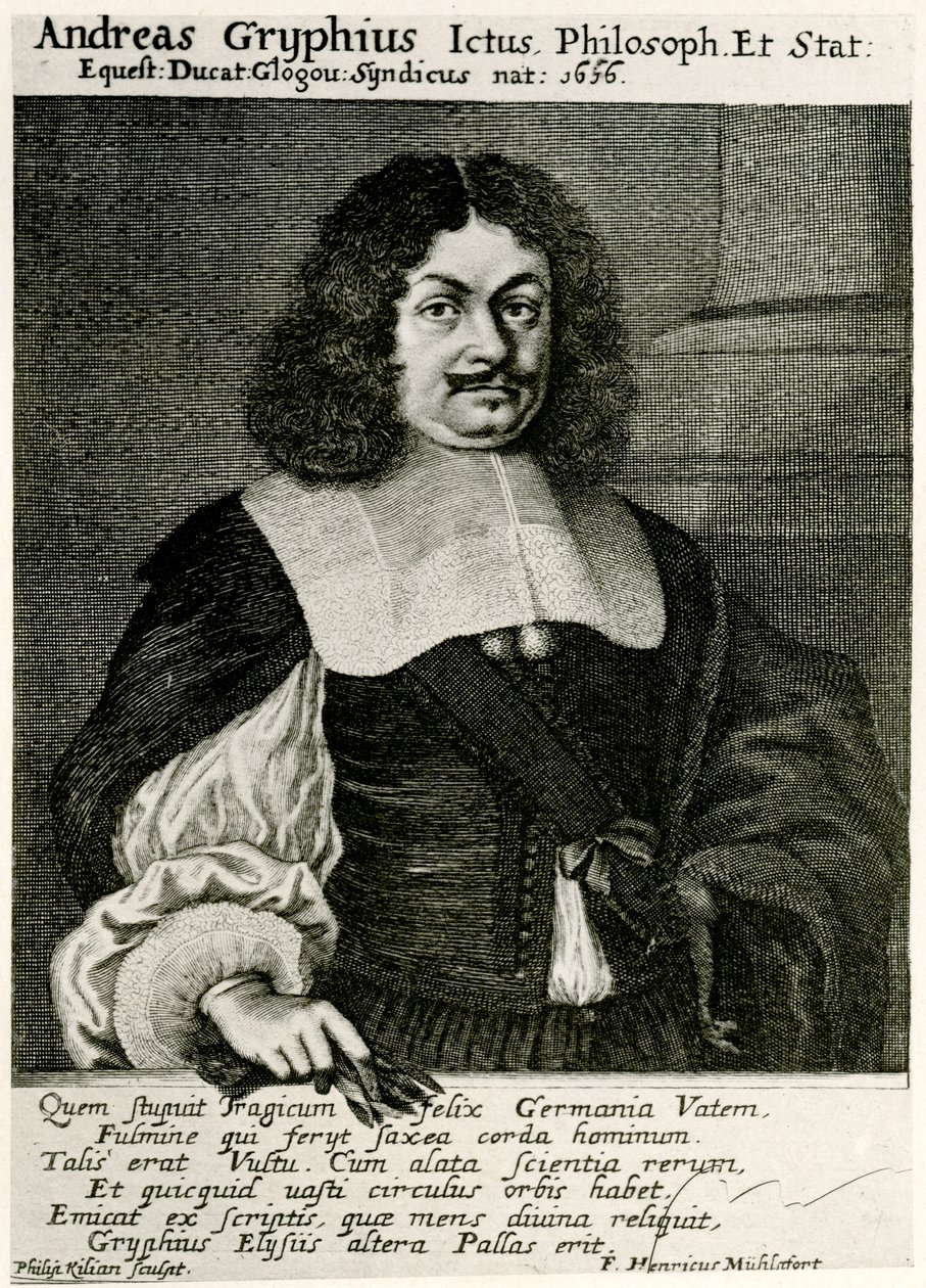 Andreas Gryphius av German School