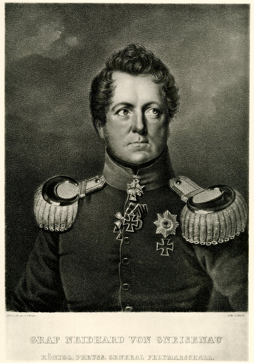 August greve Neidhard von Gneisenau av German School