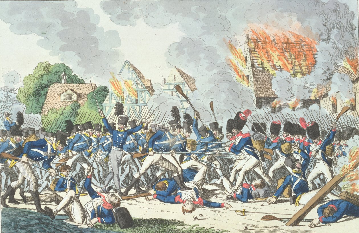 Slaget vid Ligny, 16 juni 1815 av German School