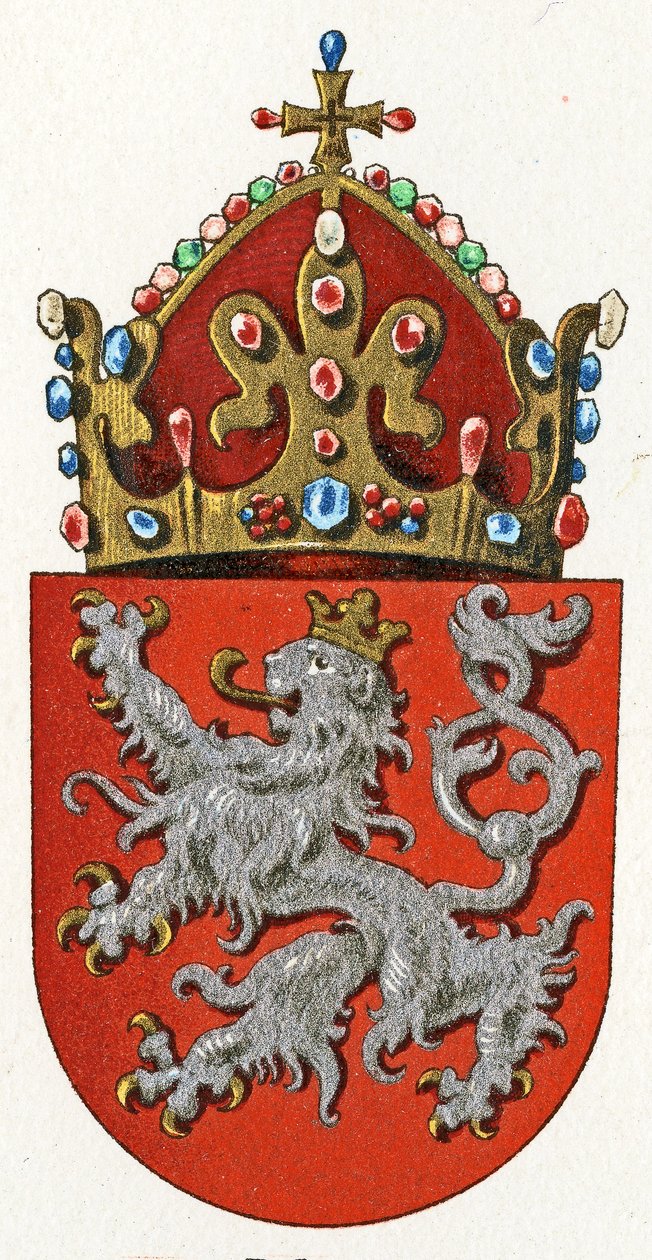 Böhmens vapen, c.1898 av German School