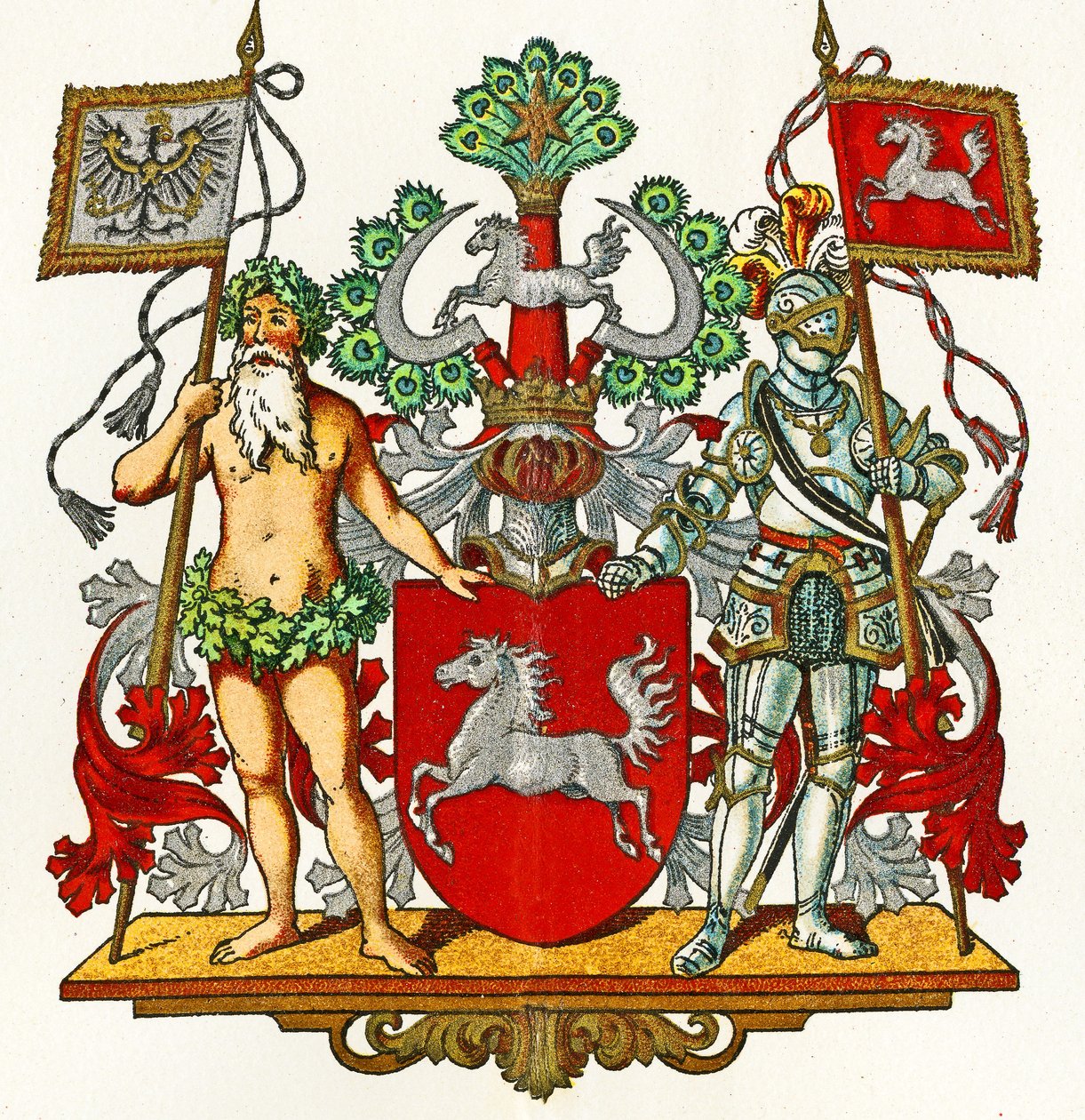 Hannovers vapen, c.1898 av German School