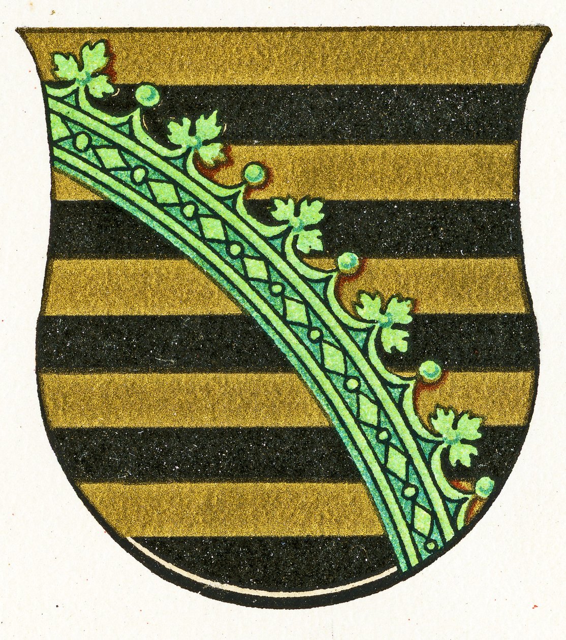 Sachsens vapen, c.1898 av German School