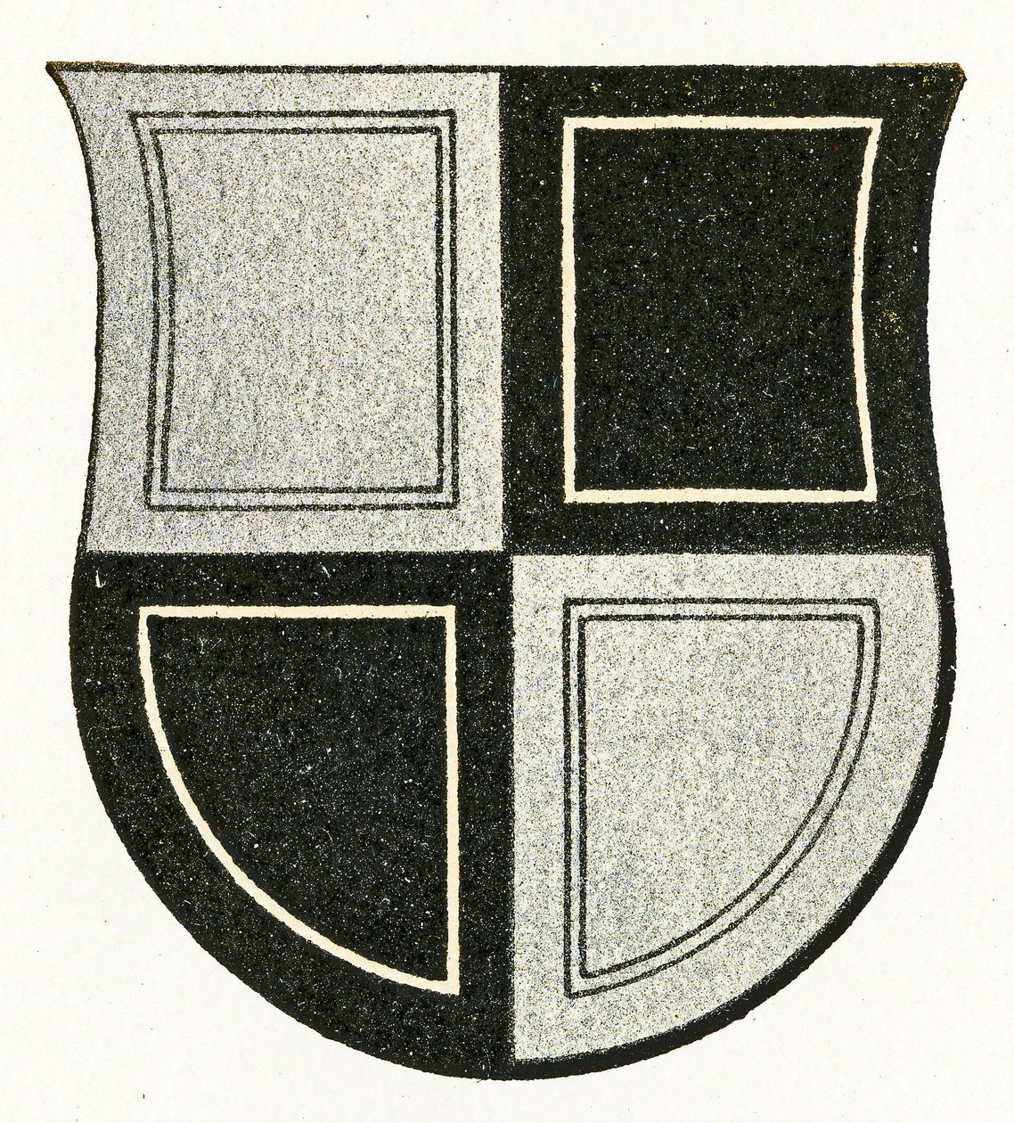 Zollerns (Hechingen) vapen, c.1898 av German School