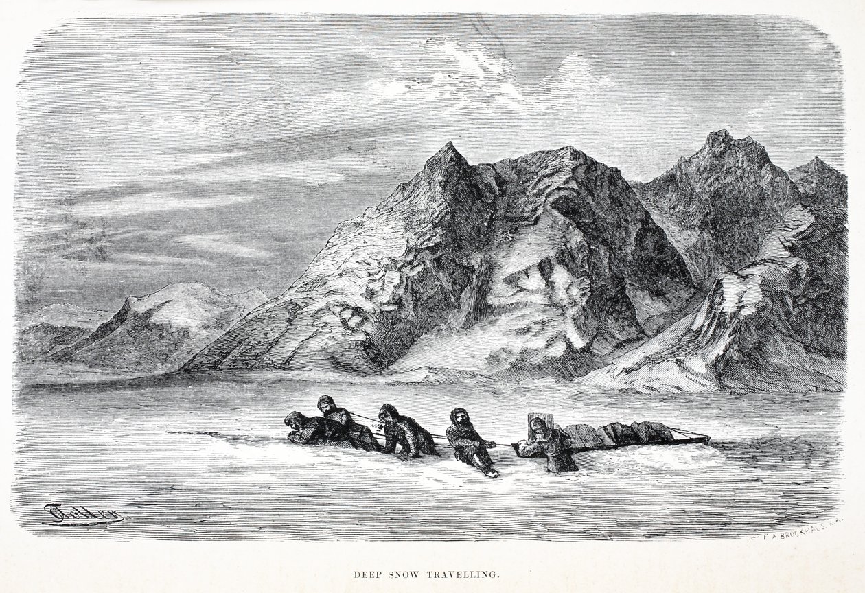 Deep Snow reser, pub. London 1874 av German School