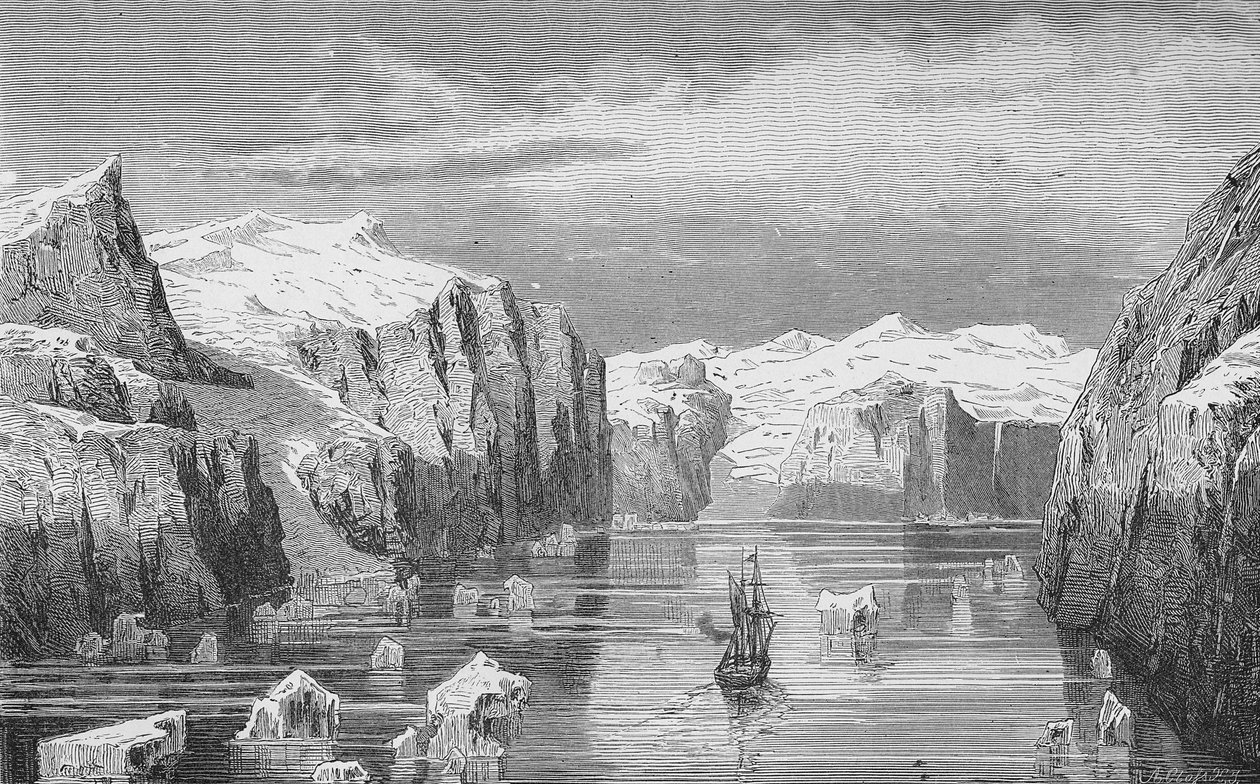 Fjord i Francis-Joseph Land av German School