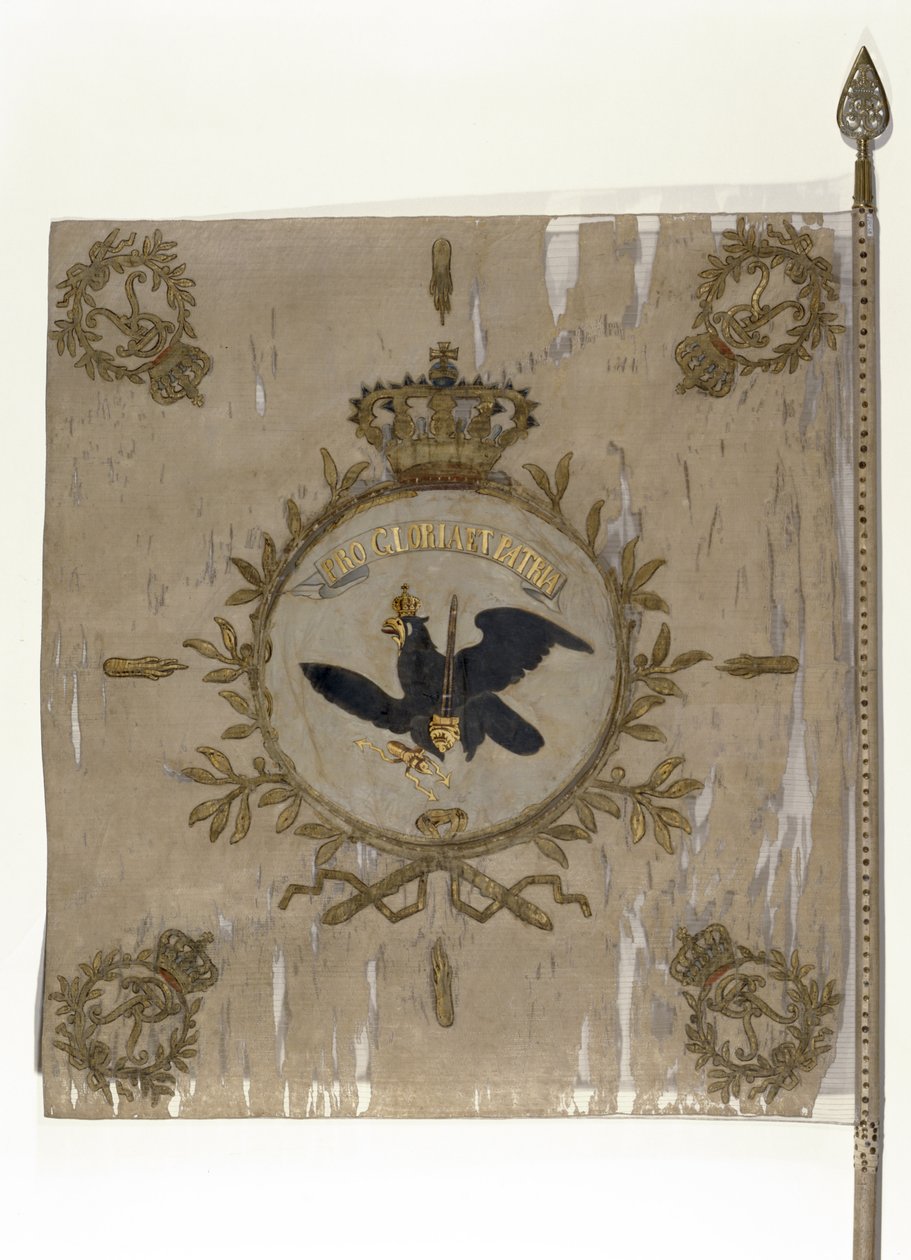 Flagga för det preussiska infanteriet (textil) av German School