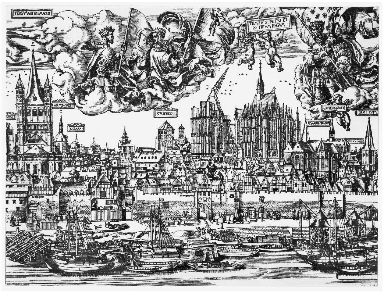 Allmän syn på Köln, 1531 av German School