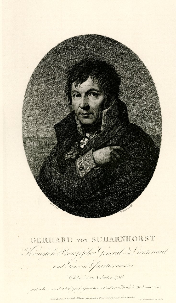 Gerhard Johann David von Scharnhorst, 1884-90 av German School