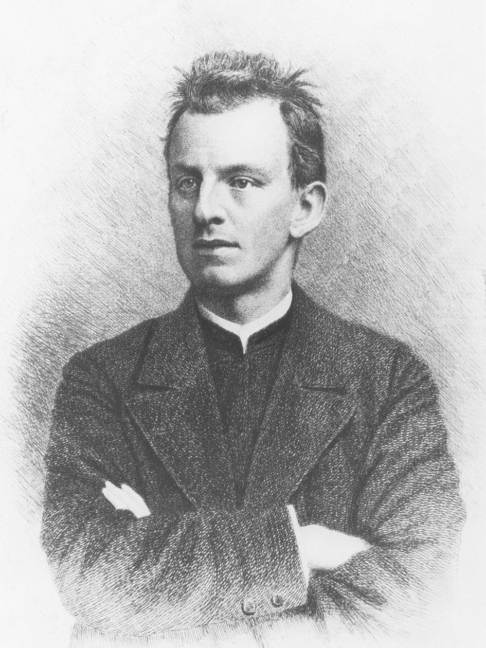 Gerhart Hauptmann (gravyr) av German School