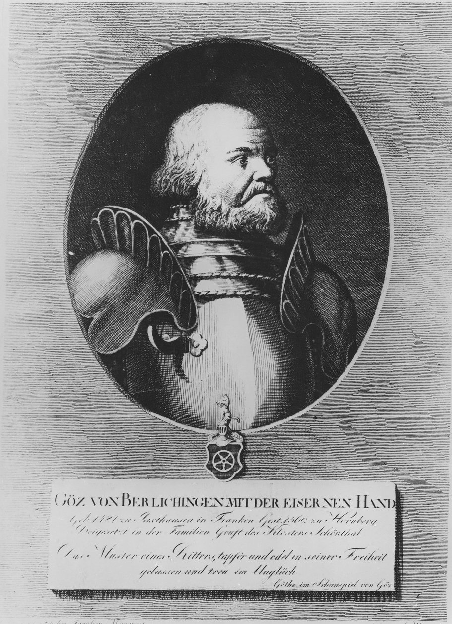 Götz von Berlichingen (gravyr) av German School