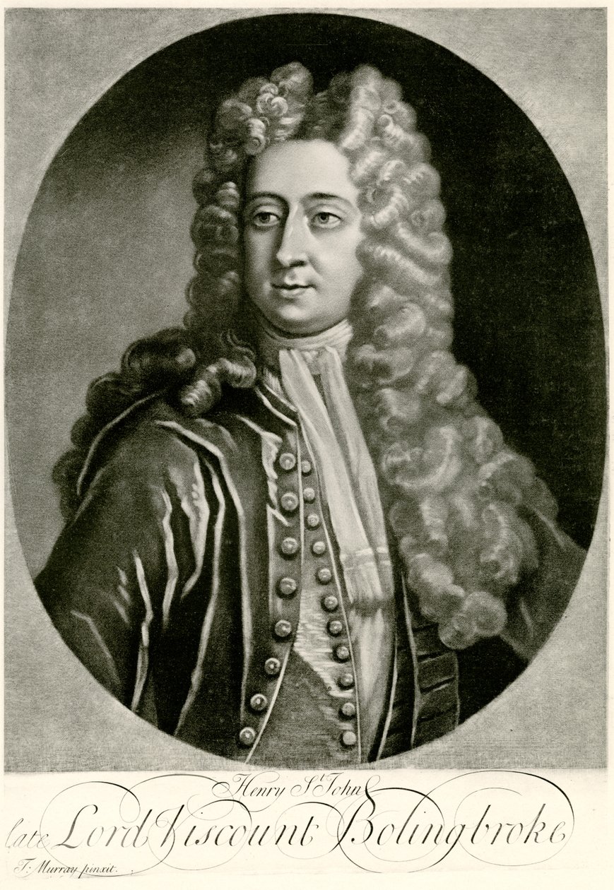 Henry St. John Viscount Bolingbroke av German School