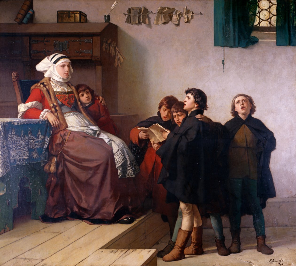 Historiskt tema, 1872 av German School