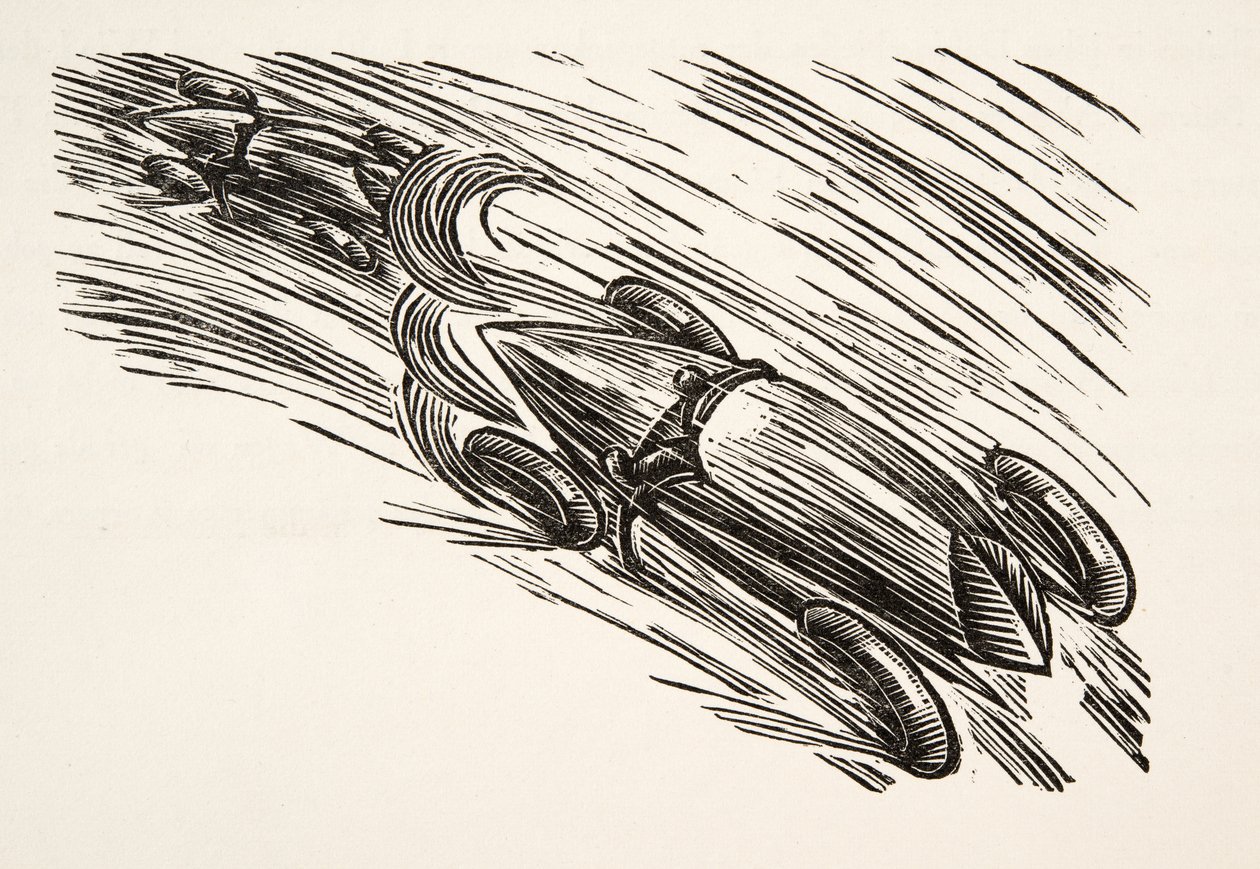 Illustration från Styl, pub.1922 (pochoirtryck) av German School