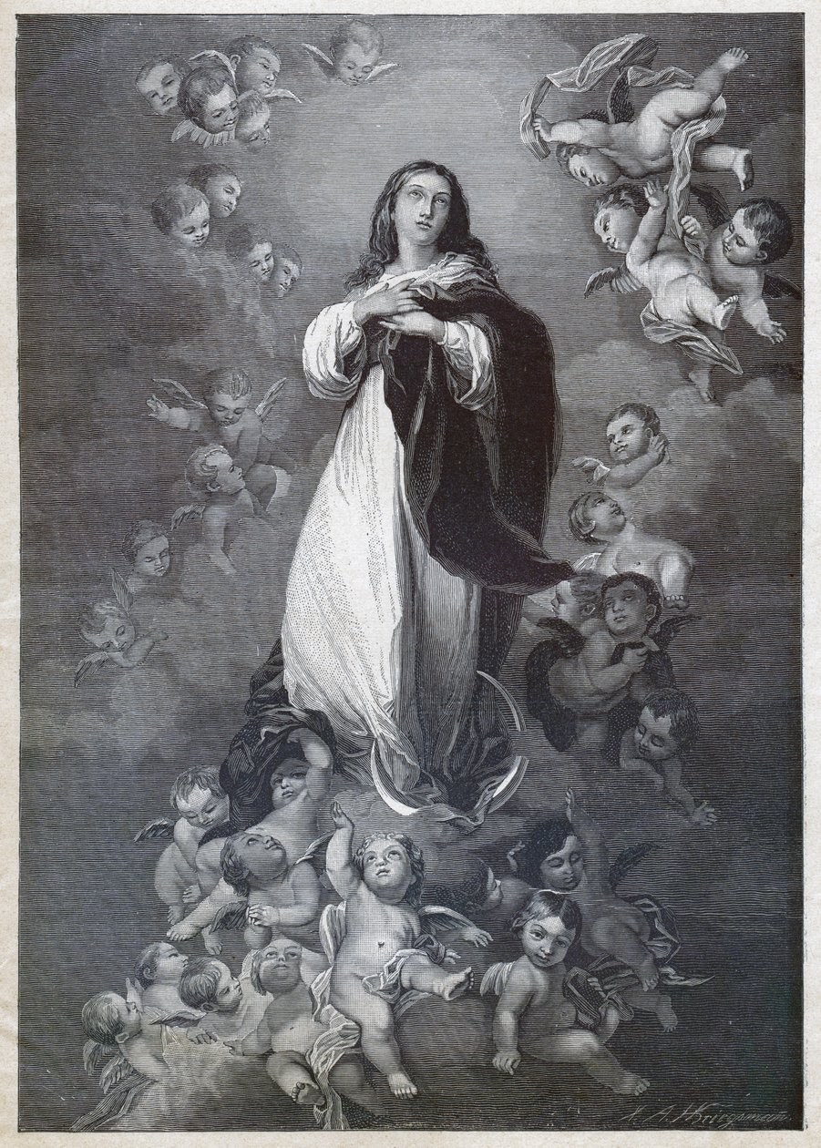 Immaculee Conception, cirka 1900 (gravyr) av German School