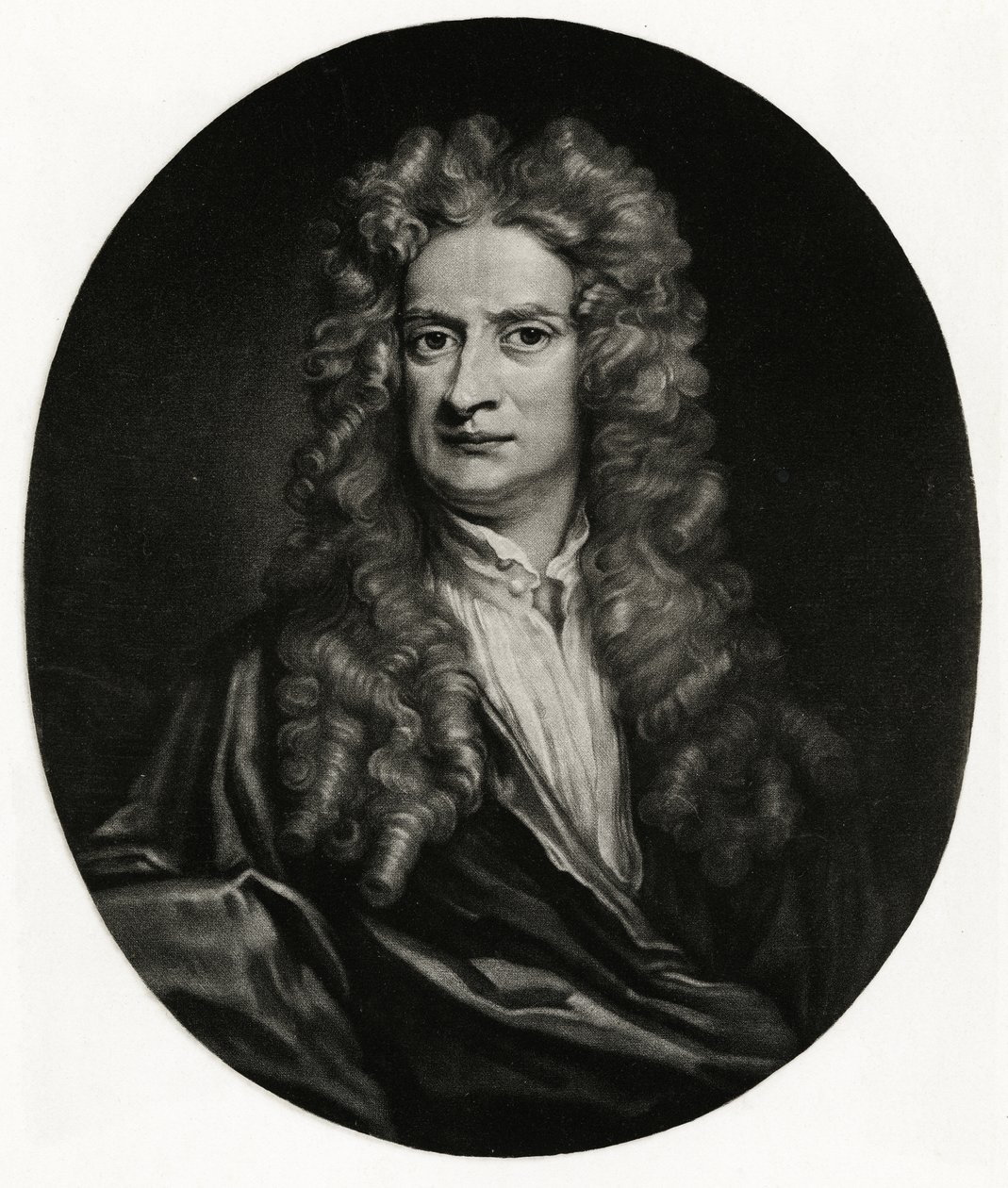 Isaac Newton av German School