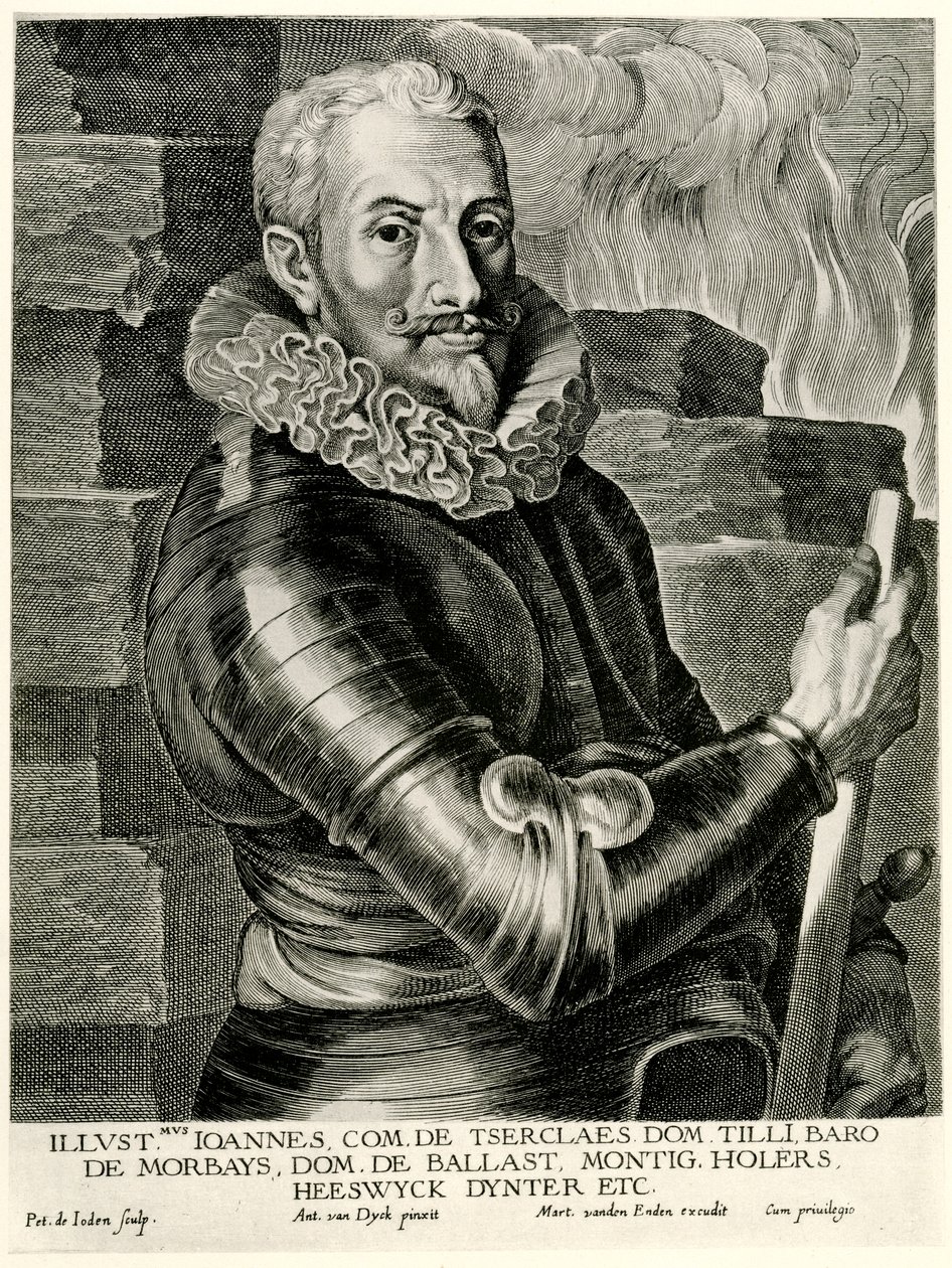Johann Tserclaes Graf von Tilly av German School