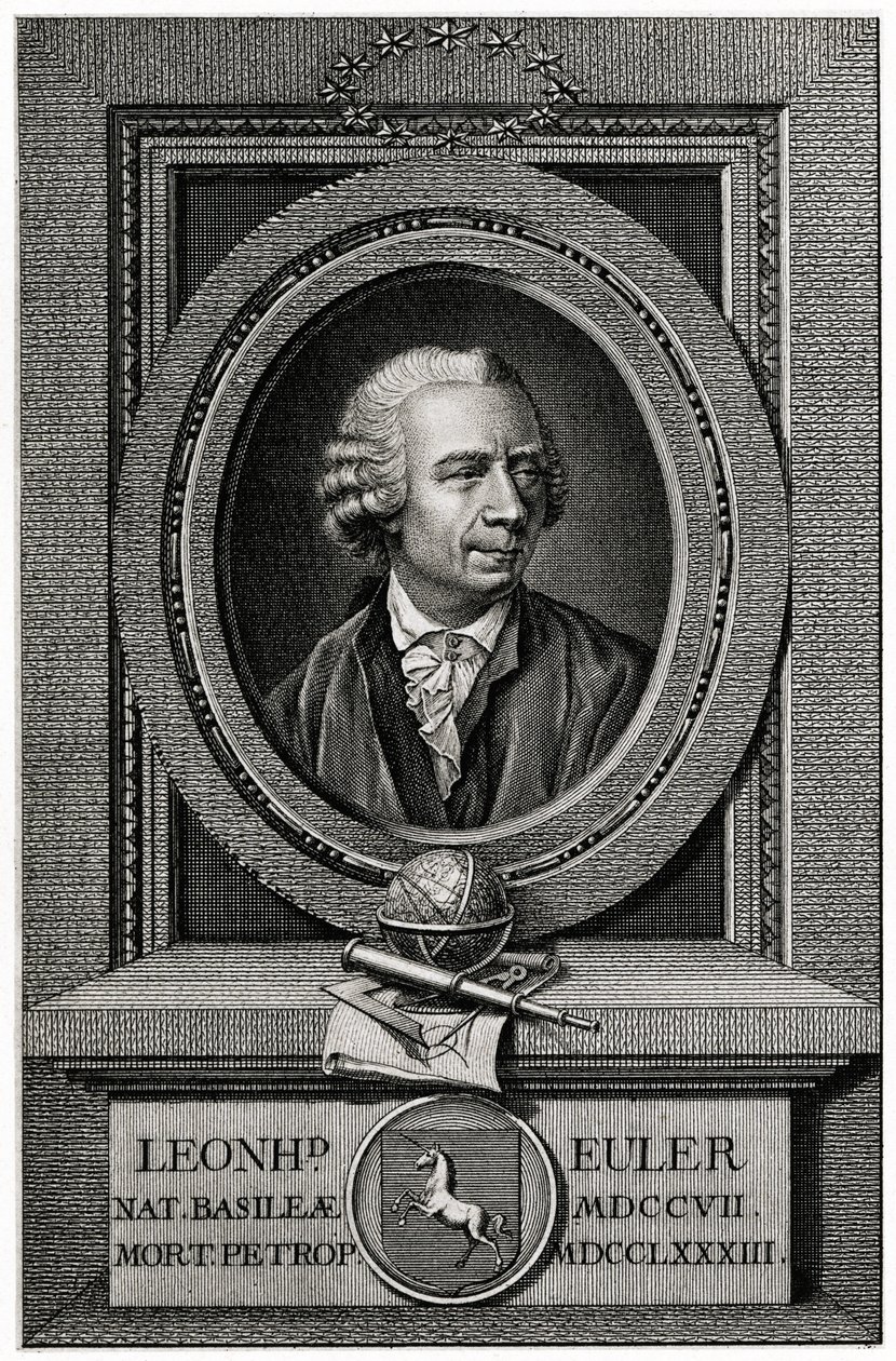 Leonhard Euler av German School