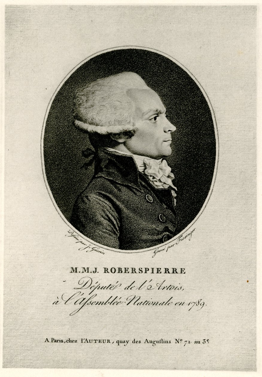 Maximilien Marie Isidore de Robespierre av German School