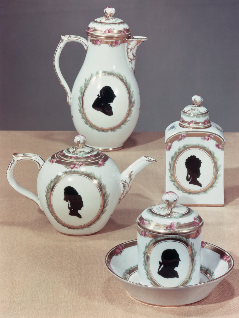 Meissen teservering (porslin) av German School