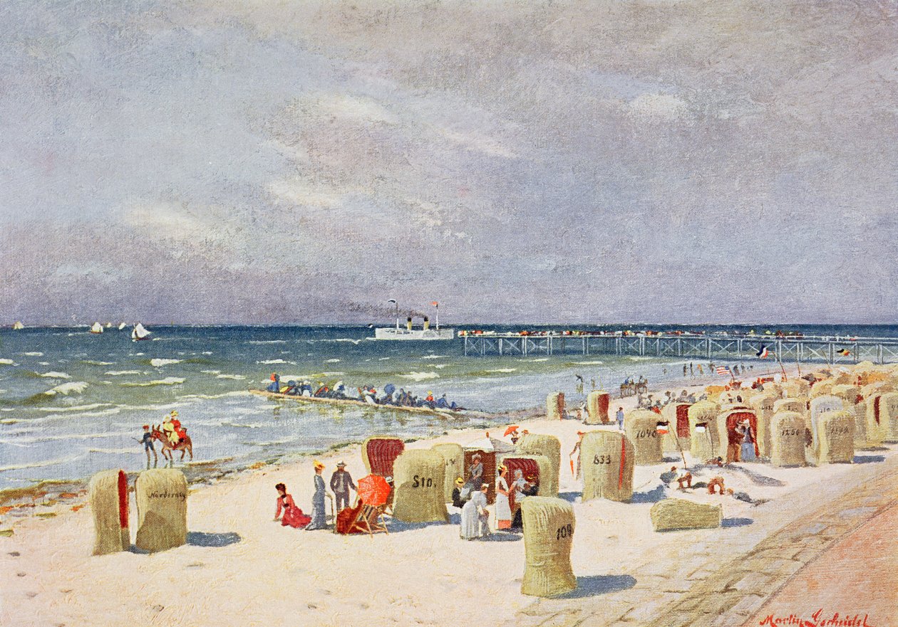 På stranden på Norderney av German School