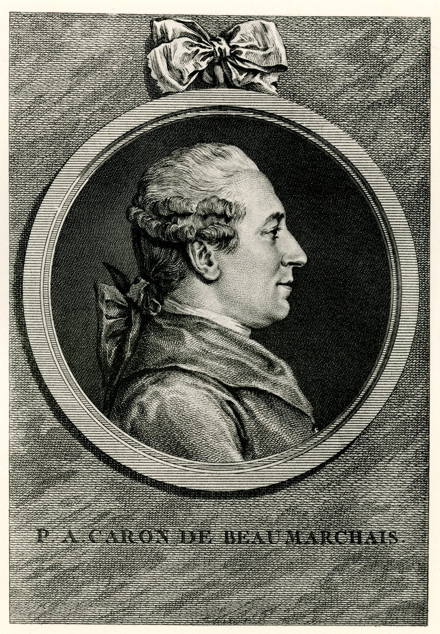 Pierre-Augustin Caron de Beaumarchais av German School