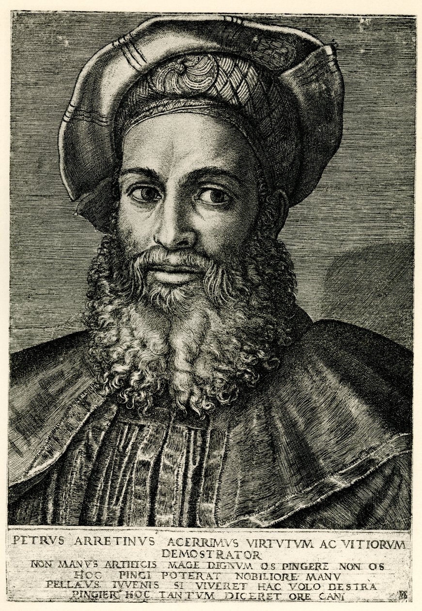 Pietro Aretino av German School