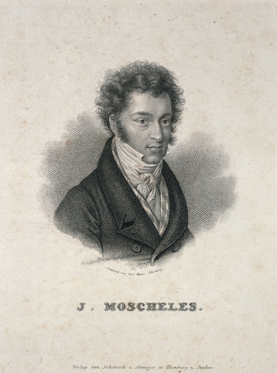 Porträtt av Ignaz Moscheles (1794-1870) av German School