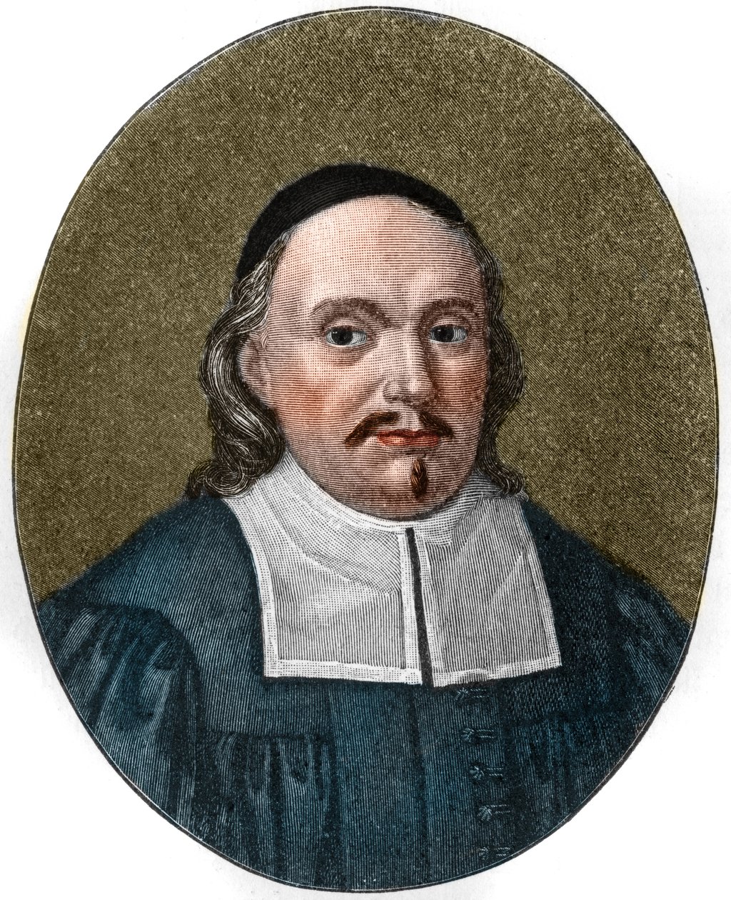 Porträtt av Paul Gerhardt av German School