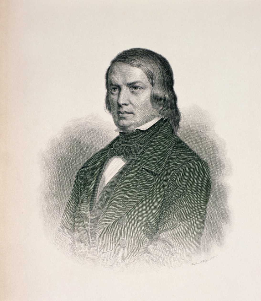 Porträtt av Robert Schumann (1810-56) av German School